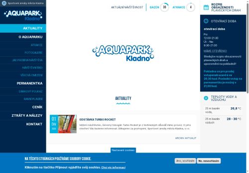Zobrazit webové stránky Aquapark Kladno