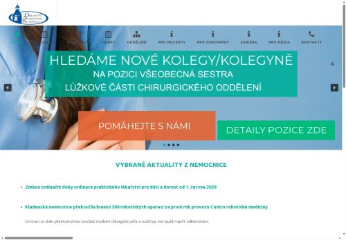 Zobrazit webové stránky Oblastní nemocnice Kladno