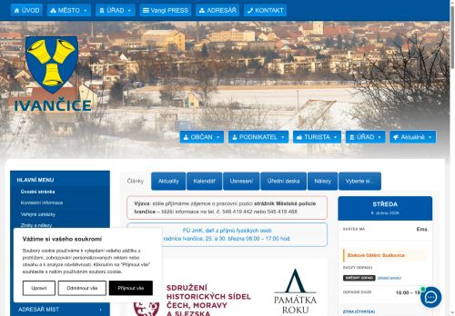 Zobrazit webové stránky Městský úřad Ivančice