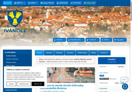 Zobrazit webové stránky Městský úřad Ivančice