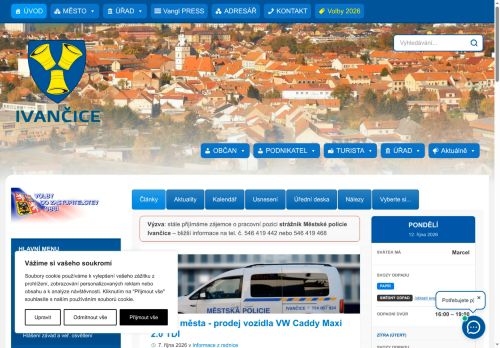 Zobrazit webové stránky Městský úřad Ivančice