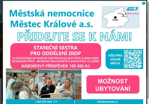 Zobrazit webové stránky Městská nemocnice Městec Králové
