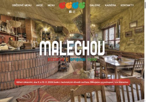 Zobrazit webové stránky Pizzeria Malechov