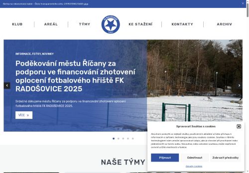 Zobrazit webové stránky FK Radošovice