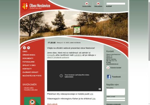 Zobrazit webové stránky Obecní úřad Neslovice