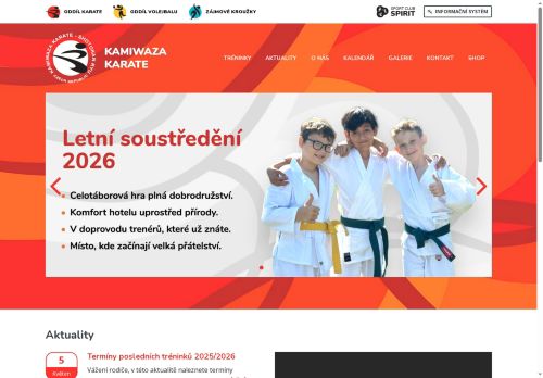 Zobrazit webové stránky Kamiwaza karate