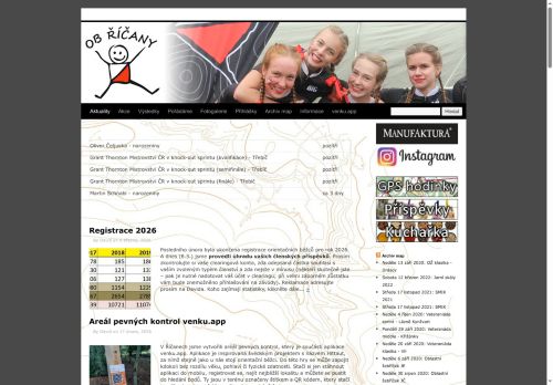 Zobrazit webové stránky Oddíl orientačního běhu Říčany