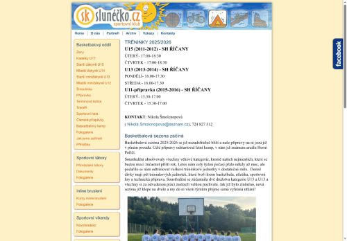 Zobrazit webové stránky SK Slunéčko