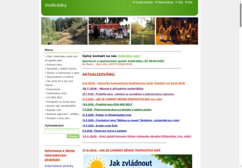Zobrazit webové stránky Sportovní a společenský spolek Voděrádky