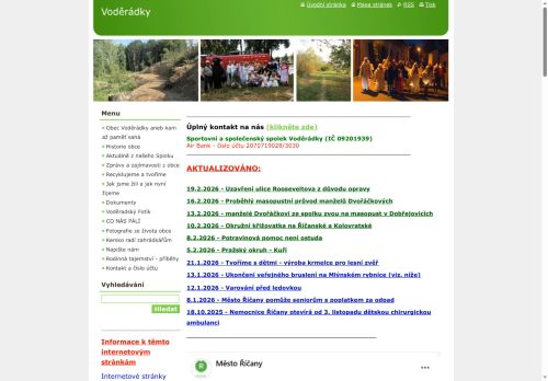 Zobrazit webové stránky Sportovní a společenský spolek Voděrádky