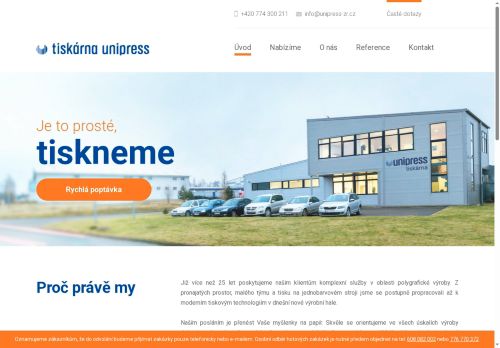 TISKÁRNA UNIPRESS s.r.o. nabízí práci na pozici Reprodukční grafik - pracovník pro přípravu tisku (m/ž) v obci Žďár nad Sázavou