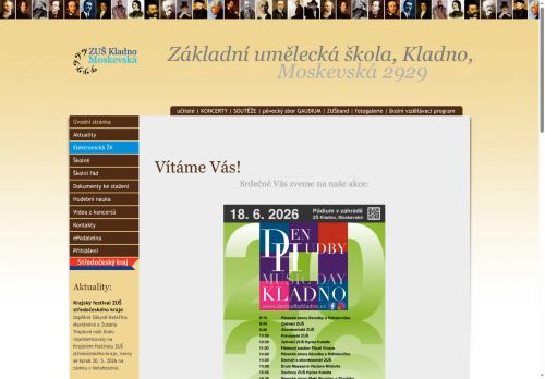Zobrazit webové stránky Základní umělecká škola Moskevská