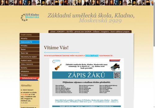 Zobrazit webové stránky Základní umělecká škola Moskevská