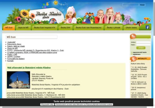 Zobrazit webové stránky Mateřská škola Kladno Vrapická