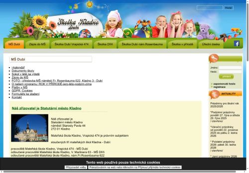 Zobrazit webové stránky Mateřská škola Kladno Vrapická