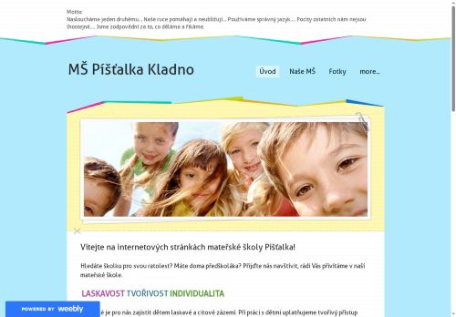 Zobrazit webové stránky Mateřská škola Píšťalka