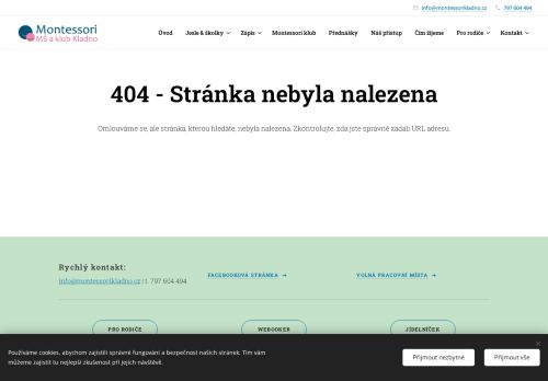 Zobrazit webové stránky Montessori mateřská škola a klub Kladno, z. s.
