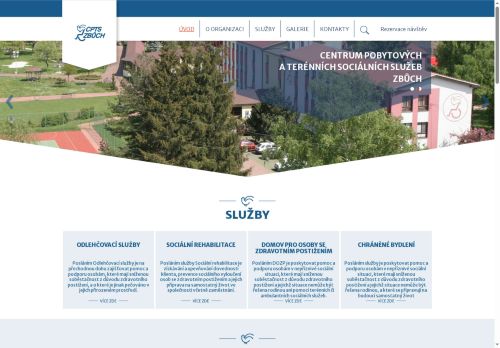 Webové stránky Centrum pobytových a terénních sociálních služeb Zbůch, Zbůch
