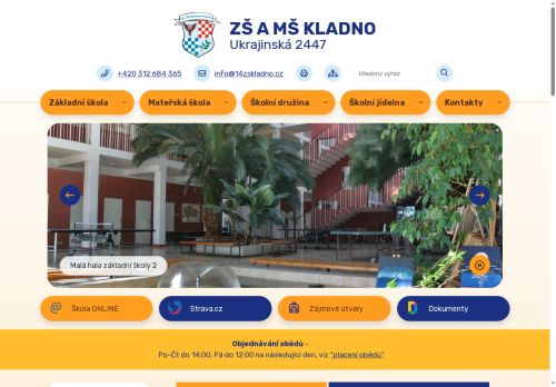 Zobrazit webové stránky Základní škola a Mateřská škola Kladno Ukrajinská