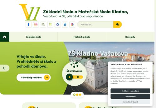Zobrazit webové stránky Základní škola a Mateřská škola Kladno Vašatova