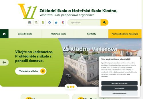 Zobrazit webové stránky Základní škola a Mateřská škola Kladno Vašatova