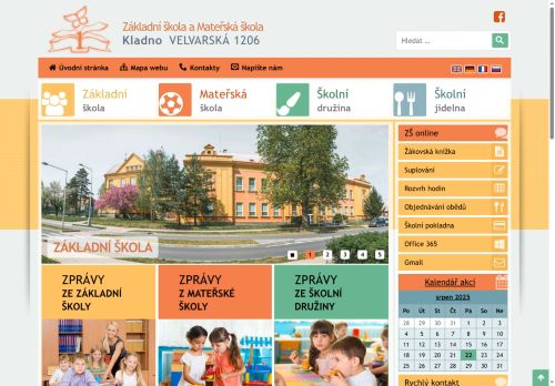 Zobrazit webové stránky Základní škola a Mateřská škola Kladno Velvarská