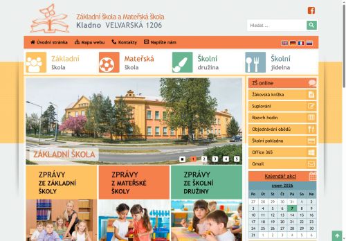 Zobrazit webové stránky Základní škola a Mateřská škola Kladno Velvarská