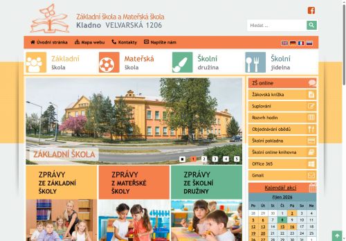 Zobrazit webové stránky Základní škola a Mateřská škola Kladno Velvarská