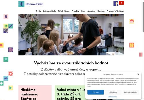 Zobrazit webové stránky Základní škola a Střední škola Donum Felix s.r.o.