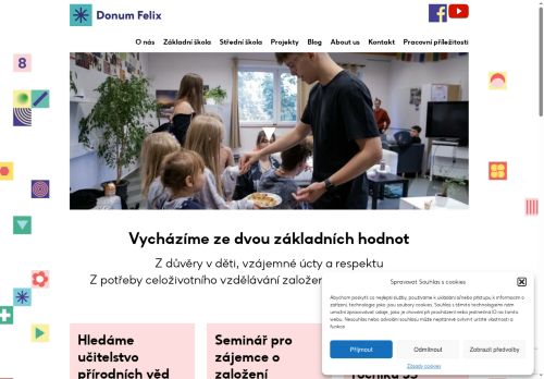 Zobrazit webové stránky Základní škola a Střední škola Donum Felix s.r.o.