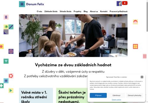 Zobrazit webové stránky Základní škola a Střední škola Donum Felix s.r.o.