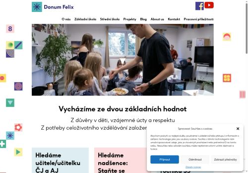 Zobrazit webové stránky Základní škola a Střední škola Donum Felix s.r.o.