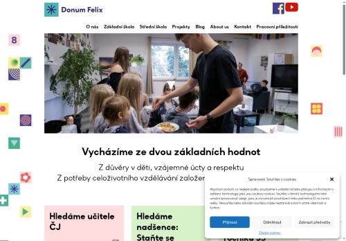 Zobrazit webové stránky Základní škola a Střední škola Donum Felix s.r.o.