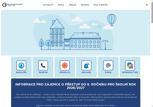 Zobrazit webové stránky Základní škola Kladno C. Boudy