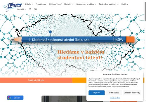 Zobrazit webové stránky Základní škola při 1. kladenské soukromé střední škole a základní škole (1.KŠPA), s.r.o.
