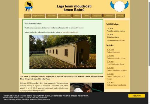 Zobrazit webové stránky Liga lesní moudrosti kmen Bobrů