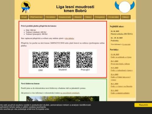 Liga lesní moudrosti kmen Bobrů