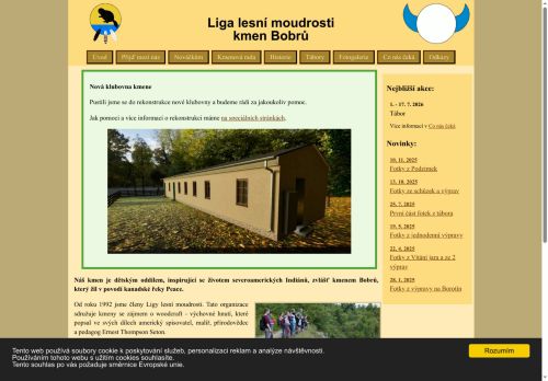 Zobrazit webové stránky Liga lesní moudrosti kmen Bobrů