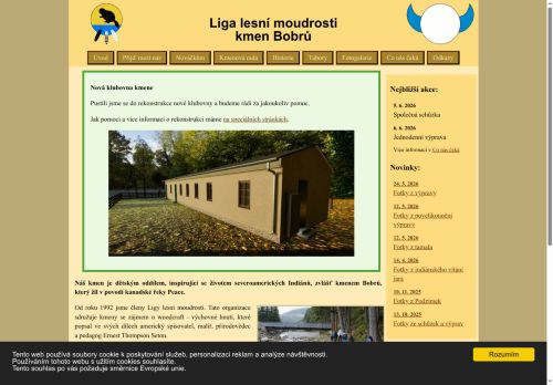 Zobrazit webové stránky Liga lesní moudrosti kmen Bobrů