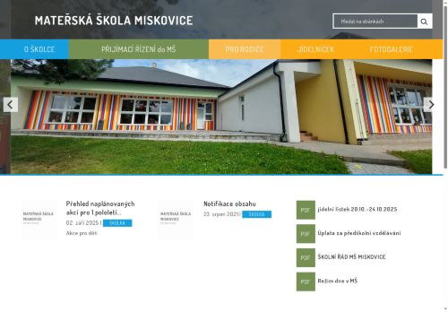 Mateřská škola Miskovice nabízí práci na pozici Učitel/ka MŠ v obci Miskovice