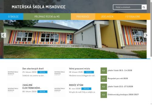 Mateřská škola Miskovice nabízí práci na pozici Učitel/ka MŠ v obci Miskovice