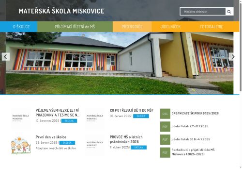 Mateřská škola Miskovice nabízí práci na pozici Učitel/ka MŠ v obci Miskovice
