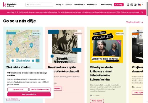 Zobrazit webové stránky Středočeská vědecká knihovna v Kladně