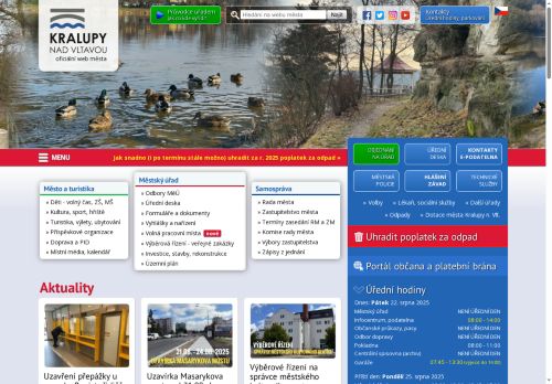 Zobrazit webové stránky Městský úřad Kralupy nad Vltavou