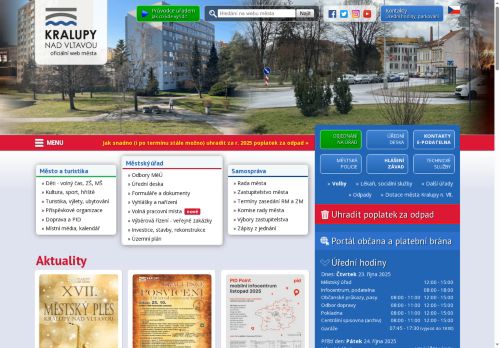 Zobrazit webové stránky Městský úřad Kralupy nad Vltavou