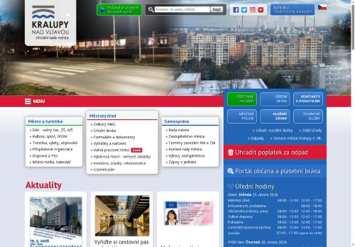 Zobrazit webové stránky Městský úřad Kralupy nad Vltavou