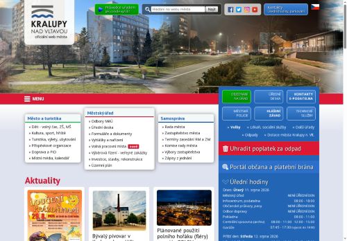 Zobrazit webové stránky Městský úřad Kralupy nad Vltavou