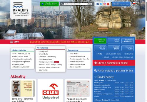 Zobrazit webové stránky Městský úřad Kralupy nad Vltavou
