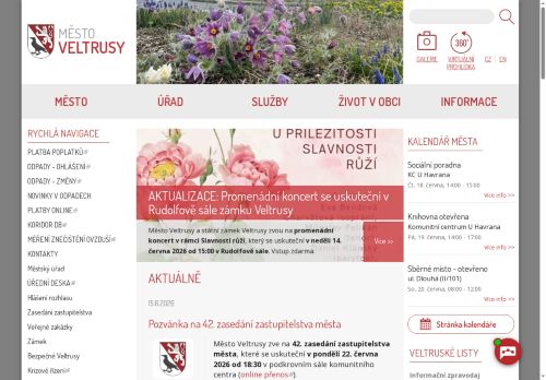 Zobrazit webové stránky Městský úřad Veltrusy