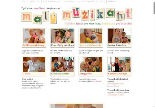 Zobrazit webové stránky Malý muzikant